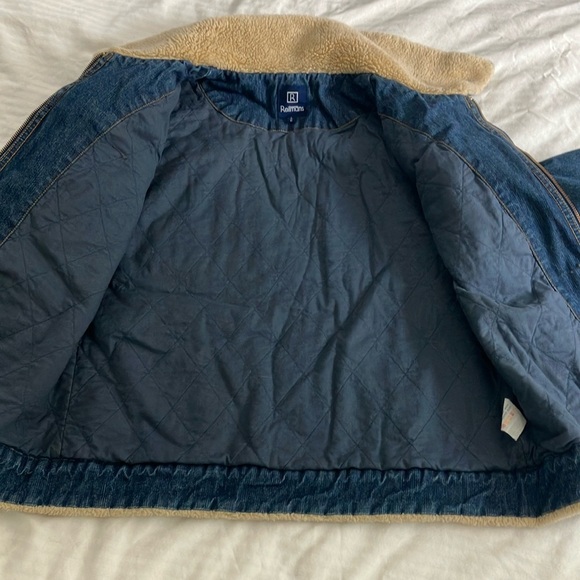 Reitmans sherling (faux) Denim Jacket with Cream Lining size large women’s - Picture 11 of 16